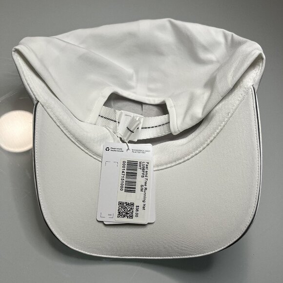 Lululemon White Fast and Free Running Hat NWT - Picture 5 of 7